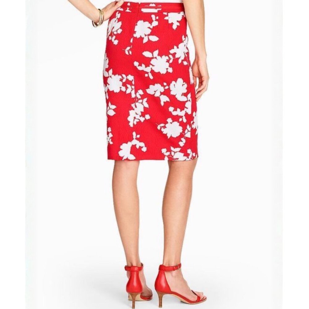 Talbots Pencil Skirt Red 6P